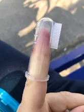 Caja de cepillo de dientes para el cuidado del bebé, cepillo transparente de goma, limpieza de dientes, silicona suave