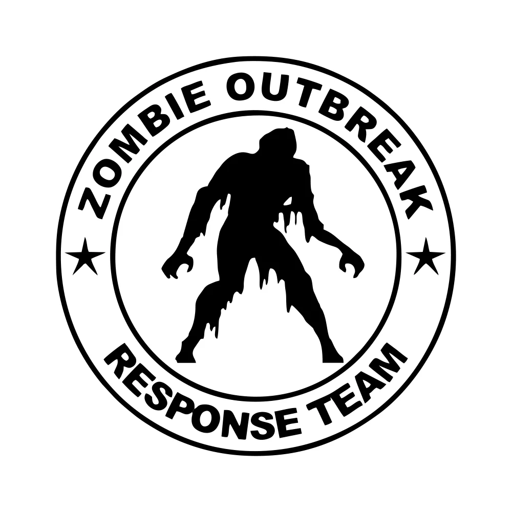 Виниловая водостойкая наклейка на авто &quotZOMBIE OUTBREAK&quot. | Автомобили и мотоциклы