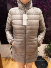 NewBang-Chaqueta de plumón largo con capucha para mujer, chaqueta ultraligera de invierno, abrigos de talla grande, 7XL, 8XL