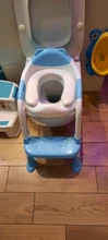 Asiento de orinal para bebé, asiento de inodoro de seguridad para entrenamiento de niños con escalera ajustable, fácil de baño lavar, asientos de entrenamiento para bebés y niños