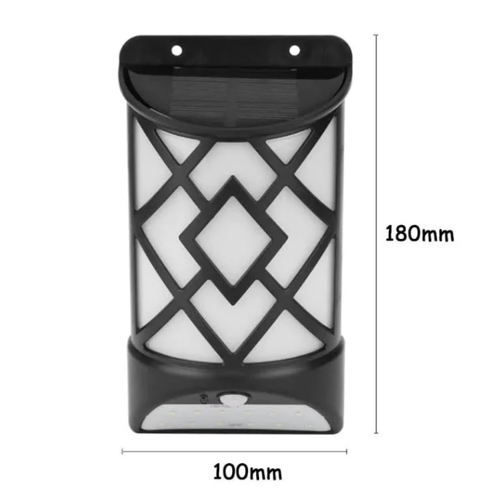 LED lamp solar sensor light(Black