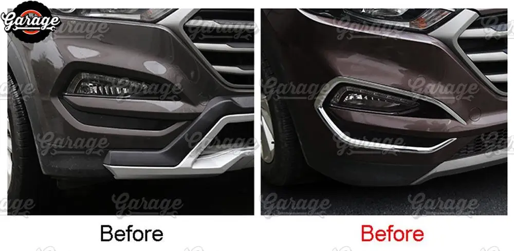 Накладки на передние противотуманные фары для hyundai Tucson- ABS пластик литье 1 комплект/2 шт. украшение автомобиля Стайлинг