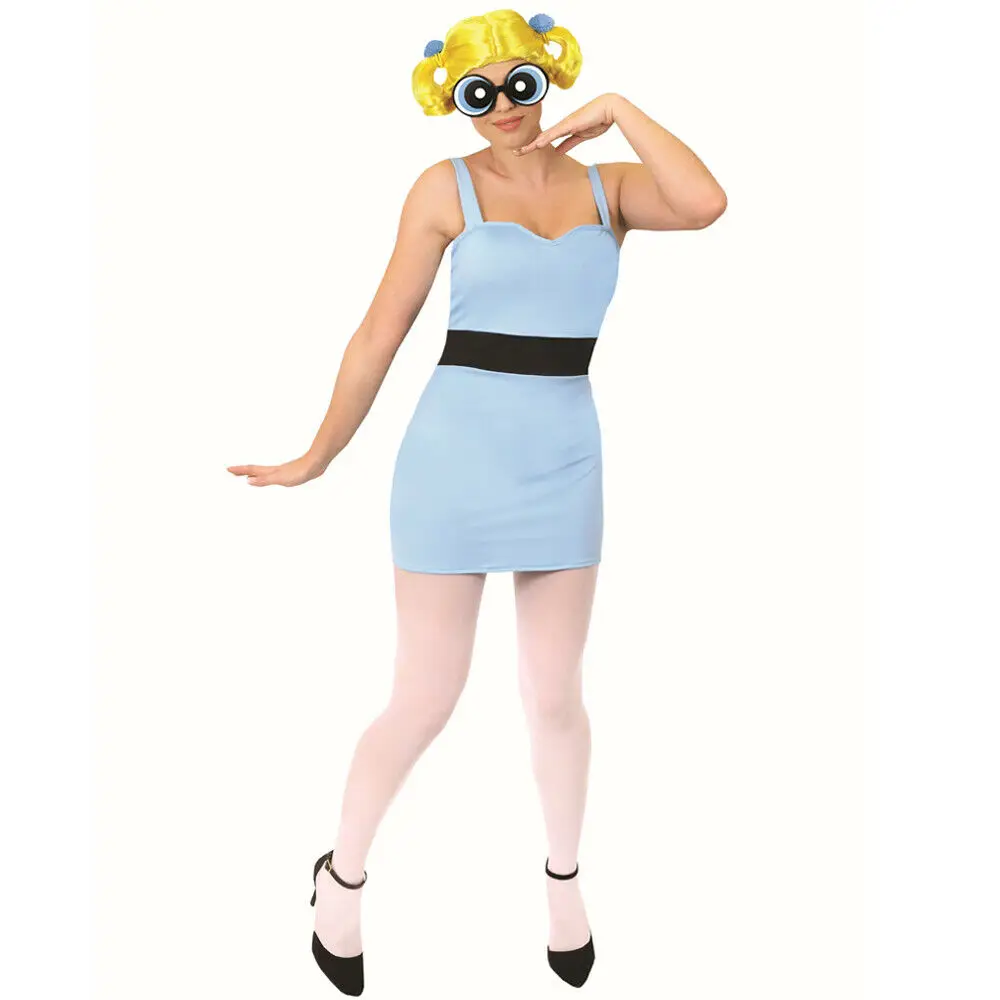 Powerpuff Girls Tights Cartoon Network Fancy Dress Halloween Costume Accessory 