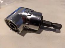 ZJCOSTOL-destornillador angular de 105 grados, adaptador de soporte de casquillo, brocas ajustables, destornillador de ángulo