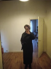 Winter Coat Parkas Long-Jacket Thin Toppies Autumn Womens Plaid Argyle Belt Double-Breasted-Belt