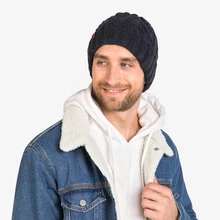 Шапка мужская синяя KEDDO 398651/02-03