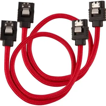 

CORSAIR Premium SATA 6Gbps sheathed Cord Red 30cm Straight- (CC-8900250)