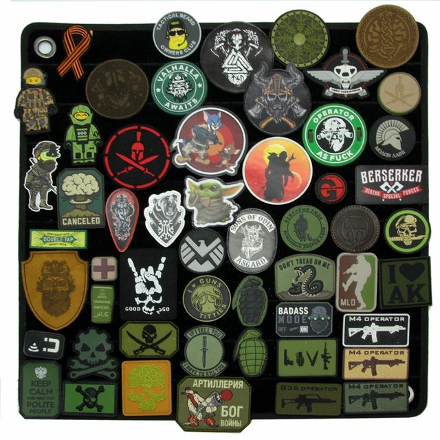 Patch avec broderie, chevron Velcro, tactiques militaires, humour