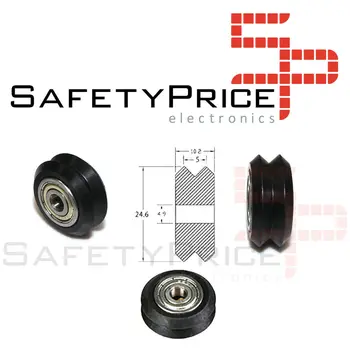 

POM / V type wheel pulley with double V bearing for aluminium profile V2020