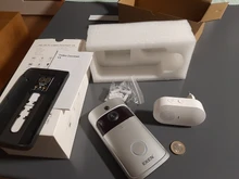 EKEN-Timbre de puerta de seguridad inalámbrico para puerta, monitor de seguridad inalámbrico modelo V5 para puerta con timbre y vídeo con conexión Wifi, grabadora de vídeo con visión nocturna, perfecta para el hogar