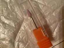 HYTOOS-broca de corindón rosado para uñas, fresa rotativa de piedra de cerámica de 3/32 pulgadas, accesorio para taladro eléctrico, herramienta para manicura