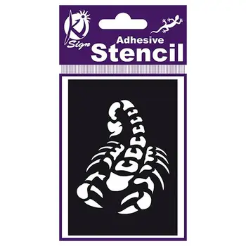 

Ks-bs-027 stencil on adhesive basis 'скорпион', 7x10 cm Ki sign