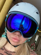 COPOZZ-Gafas de esquí profesionales para hombre y mujer, lentes de doble capa antiniebla, UV400, esquí grande, Snowboard, gafas de nieve