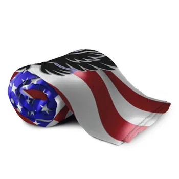 

Plaid 3D USA flag with eagle