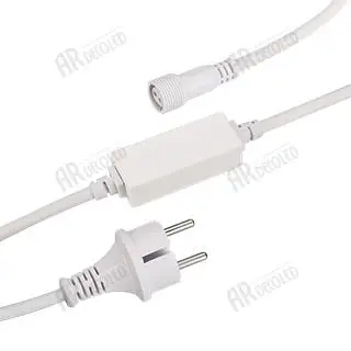 

025884 power cord ard-classic-std-1. 5m White (230V, 1.6a)-1 pc Arlight