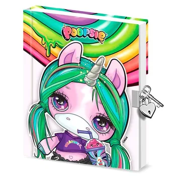

Diario con llave Unicorn Poopsie