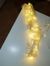 Curtain Garland Fairy-String-Light Led Net Mesh Window Christmas Wedding Party 2x2m 3x2m