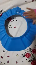 Gorro ajustable para ducha de bebé, gorro de baño para lavado de champú para niños, sombrero de protección de pelo