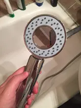 Shower-Head Chrome-Booster Water-Saving Handheld Double-Sided High-Pressure Dual-Function