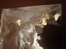 Collar de mariposa con colgante de cadena para mujer, gargantilla de cuentas en capas, de Color dorado y plateado, joyería Bohemia para playa, regalo barato