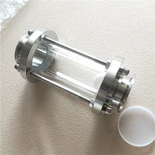 Dioptrías de cristal de trébol de triple abrazadera, Visor de flujo sanitario de 1,5 y 4, ajuste de tubería OD 102 de 19-304mm, ajuste de acero inoxidable, producto diario Homebrew