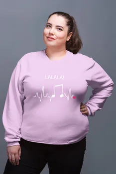 

Angemiel Wear Lalala Rhythm Pink Women Sweatshirts
