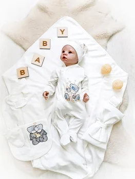 

Комплект на выписку 6-ти предметный "Наше Счастье" ЛЕТО Комплекты на выписку и для прогулок 0-6 мес