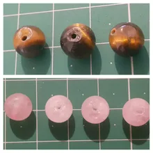 Conjunto de caja de perla de gema, 240 piedras sueltas redondas, Lava de amatista Natural, pulsera de colores mezclados, Kit de herramienta de fabricación de joyas