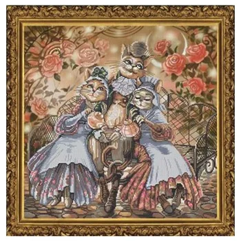 

Sr1144 set for embroidery 'Nova sloboda' 'family friends', 36x36 cm