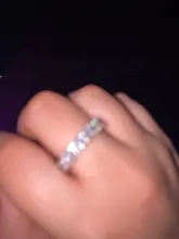 Anillo de compromiso de Plata de Ley 925 con diamante de imitación, anillo de compromiso de zirconia cúbica con piedras, tamaño 5,6,7,8,9,10,11,12