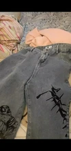 SHENGPALAE-pantalones vaqueros de pierna ancha para mujer, Jeans holgados informales con estampado de Hip-hop para verano, 2021
