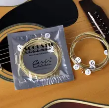 Guitar-String Acoustic-Guitar Practice Steel Nickel-Plated Original with Retail-Bag 6pcs