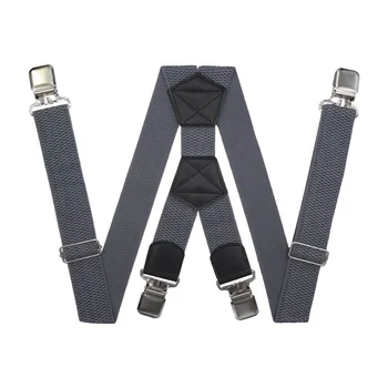 

Suspenders for large size trousers (4 cm, 4 clips, gray) 54158