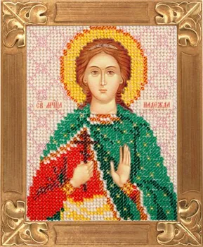 

Set for embroidery with beads helicopter art. В711 "holy martyr hope" 10x13
