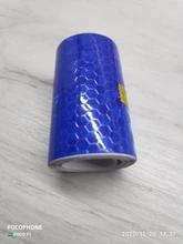 Pegatinas de cinta de advertencia Reflector de luz de advertencia pegatina protectora película reflectante marca de seguridad para coche reflectante 100cm X 5cm