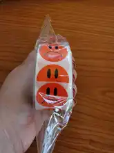 Pegatinas de coche para ordenador portátil, pegatina de retrato de cara sonriente, juguetes para niños, recompensa, pegatinas motivacionales para profesores, 500 Uds. Por rollo