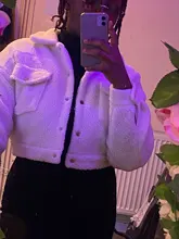 Cropped Jackets Outwear Overcoat Darlingaga Autumn Fashion Lamb Wool Fleece Single-Breasted