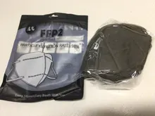 Mascarilla facial FFP2 KN95, máscara fp2 con filtro PM2.5 200 en blanco y negro, antipolvo, 5-95% Uds., estándar de la UE, envío rápido