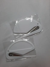 Abridor de letras de plástico, Mini abrebotellas de sobres con letras afiladas, papeles de seguridad, cuchilla de corte guardados, equipo de oficina, 2 unids/lote