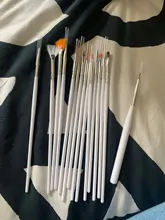 ROSALIND uña cepillo para todos cepillo para manicura de uñas de Gel polaco pintura pluma que puntea Gel barnices Kit de herramientas plumas de manicura