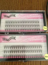 Racimo de pestañas individuales 60 uds, maquillaje profesional, pestañas postizas, extensiones de pestañas