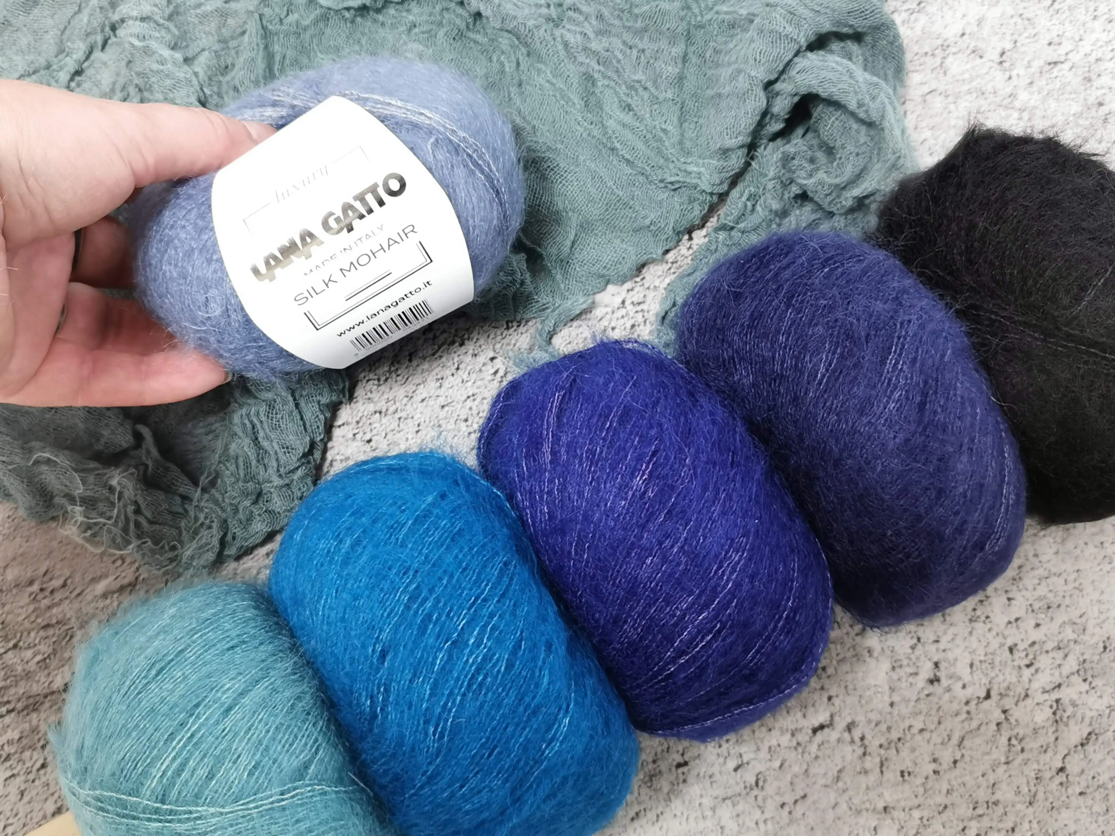 Yarn For Knitting Lana Gatto Silk Mohair Kid Mohair With Silk (3