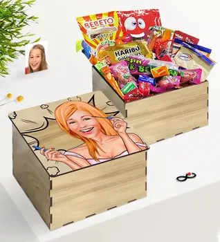 

Tailor-made In Wooden Box Lady Caricature Of Nostalgic Lezzetler Gift Seti-21