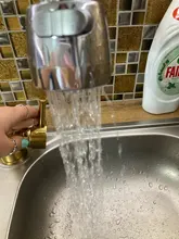 Kitchen Faucet Nozzle Sprayer Shower WATER-ROTATABLE-FILTER Splash-Proof Tap Stainless-Steel