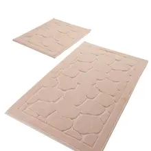 Коврики для ванной нескользящие Противоскользящие коврики противоскользящие Парма хлопок порошок 2'Li набор 60X100 см-50X60 см