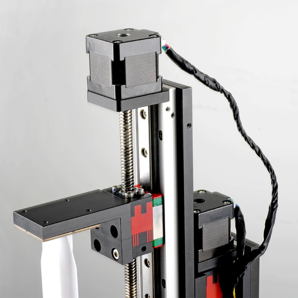Table Coulissante Linéaire Manuelle - Course 200mm, Double Rail, Volant De Réglage - Pour Fraiseuse CNC, Automatisation