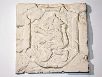 

New Polyurethane mould design 2020 year Molds for Concrete Plaster Wall Stone Cement Tiles "Lion" Decorative wall molds