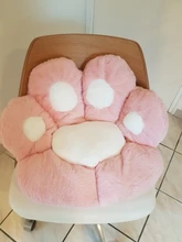 Almohada de felpa con forma de pata para niños, cojín de asiento de Animal, pequeño sofá de felpa, decoración de silla para el hogar, regalo de invierno, 1 unidad
