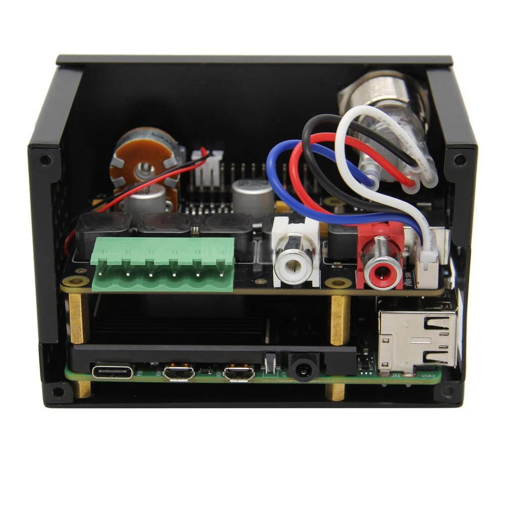 Taidacent Raspberry Pi 4 многофункциональная Плата расширения DAC X400 V3.0 аудио Плата PCM5122 DAC металлический корпус Raspberry Pi аудио ЦАП