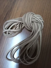 Mkaing-cordón plano de cuero de ante sintética de 5 metros y 3mm de ancho, cuerda de cuero de terciopelo coreana, multicolor, para bricolaje, joyería de cuero